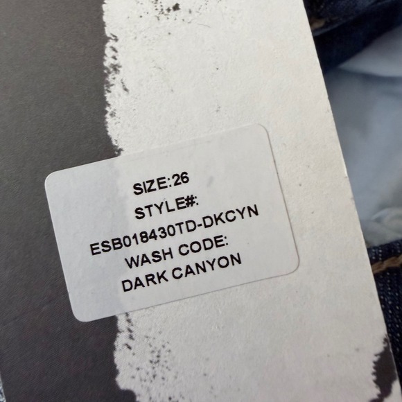 Studio Blue Seamed Utility Ankle Jeans Women 26 Dark Canyon NWT - Picture 7 of 7